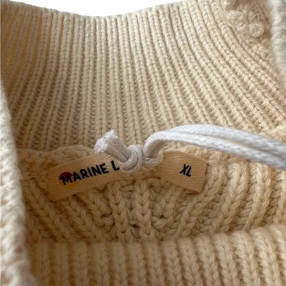 NWT Marine Layer Skylar Turtleneck Ivory Sweater - Picture 8 of 9